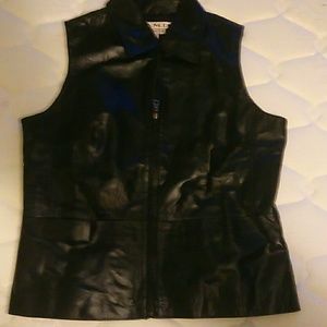 Leather vest